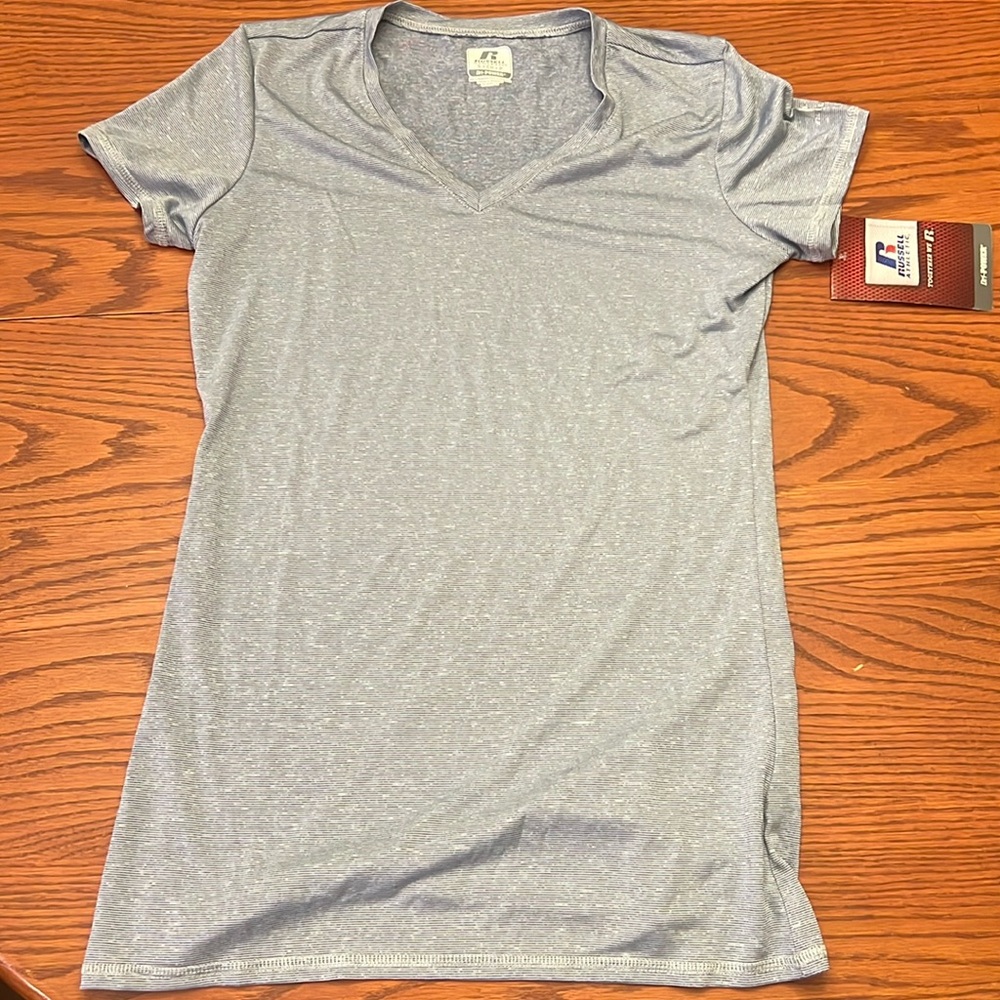 Russell athletics T and 1/4 zip shirts 4- sold together small